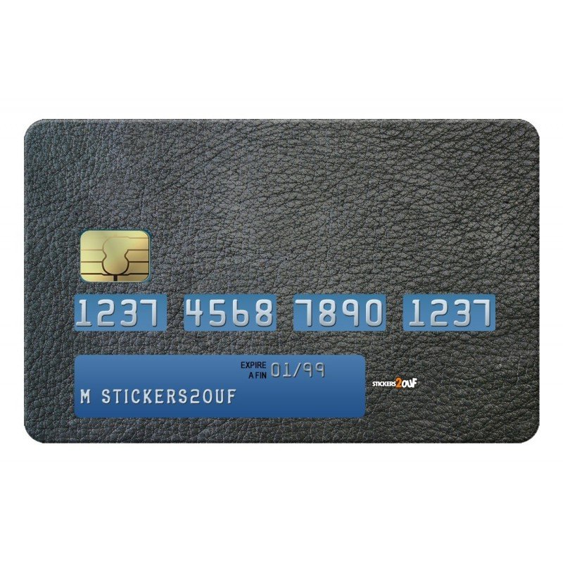 Black Leather Credit-card