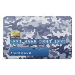 Blue camo Credit-card