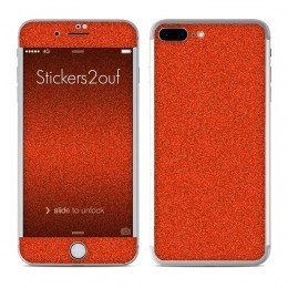 Glitter Orange iPhone 7 Plus