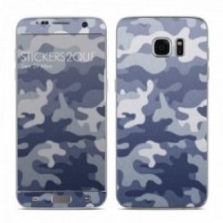 Camo bleu Galaxy S7 Edge