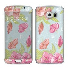 Pastel flowers Galaxy S6 Edge