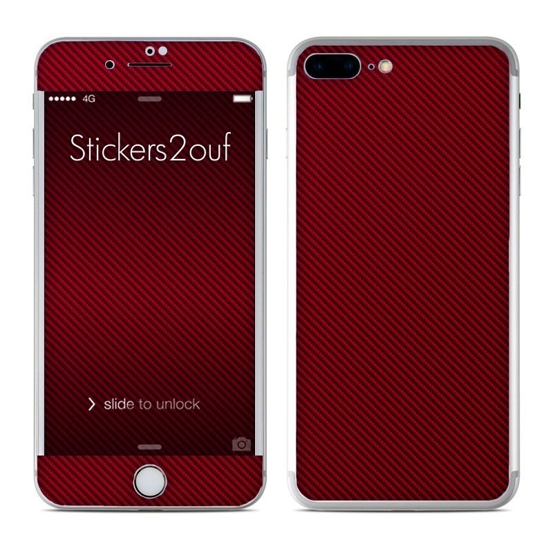 Carbone rouge iPhone 7 Plus