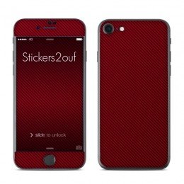 Carbone rouge iPhone 7