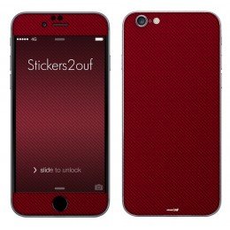 Carbone rouge iPhone 6 et 6S