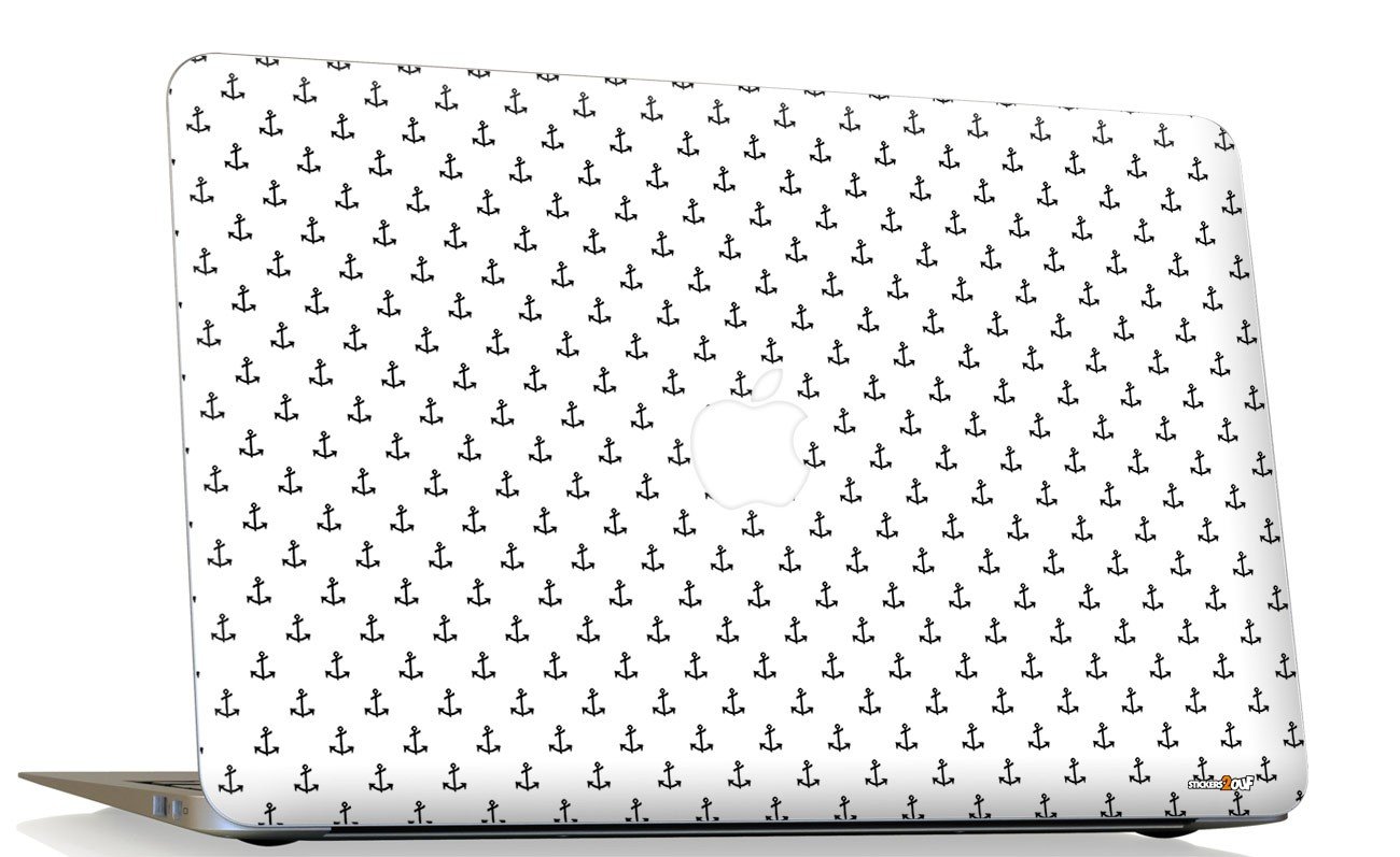 White anchor Macbook