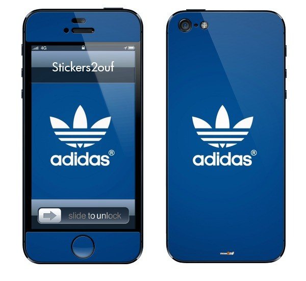 Adidas bleu iPhone 5/5S/SE