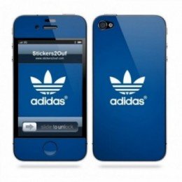 Adidas bleu iPhone 4 & 4S