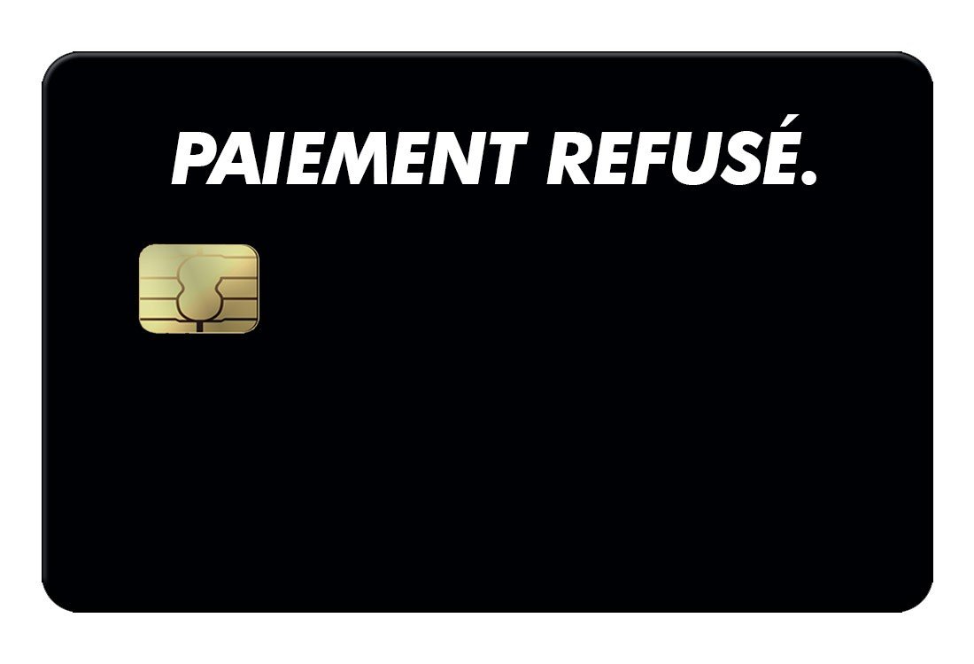 Paiement refusé CB