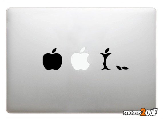 Evolution de la pomme Macbook