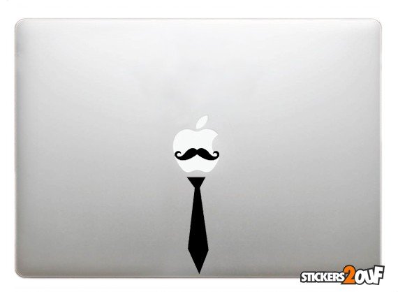 Cravate Moustache Macbook