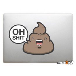 Oh Shit ! Sticker Macbook
