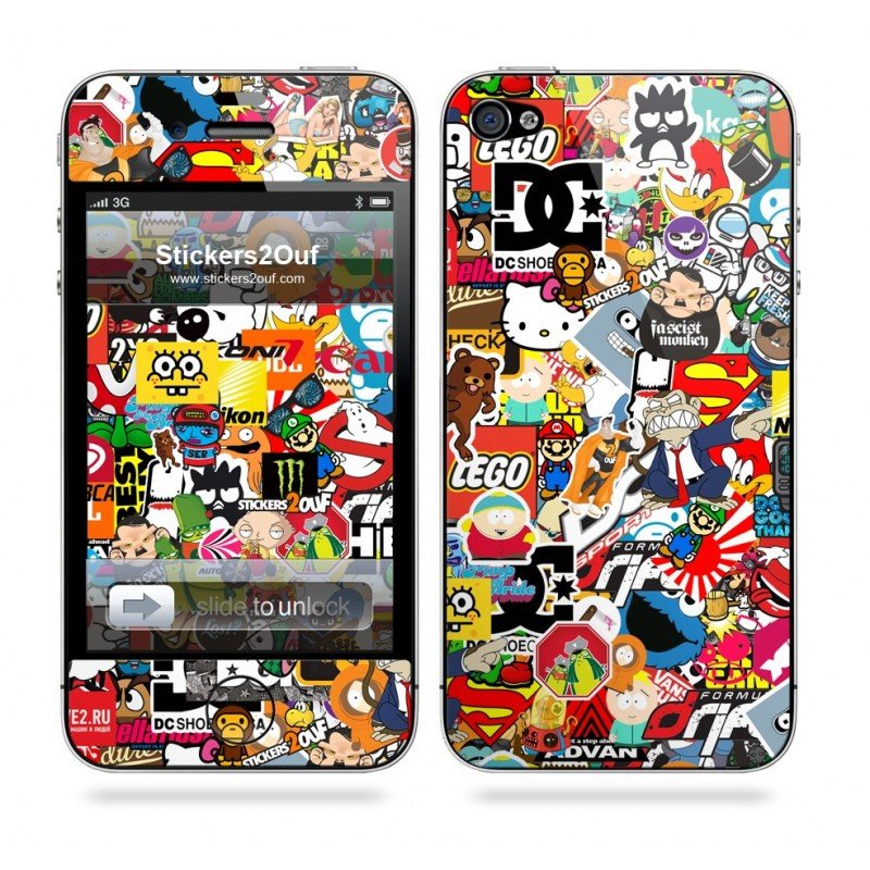 StickerBomb iPhone 4 & 4S